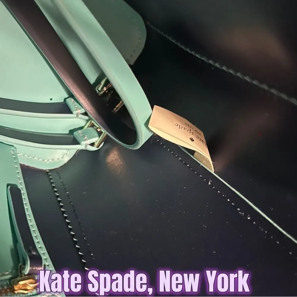 Preowned Kate Spade New York Ivy Drive Loryn Small Tote – Turquoise Blue